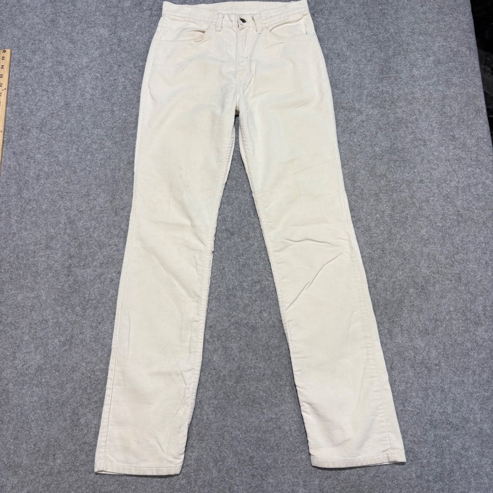 Vintage Gap Corduroy Pants Cream Off White Straight Leg Mens 29x31.5